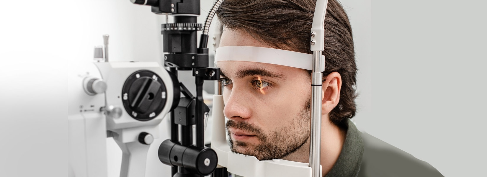 young man during eye exam in Lititz